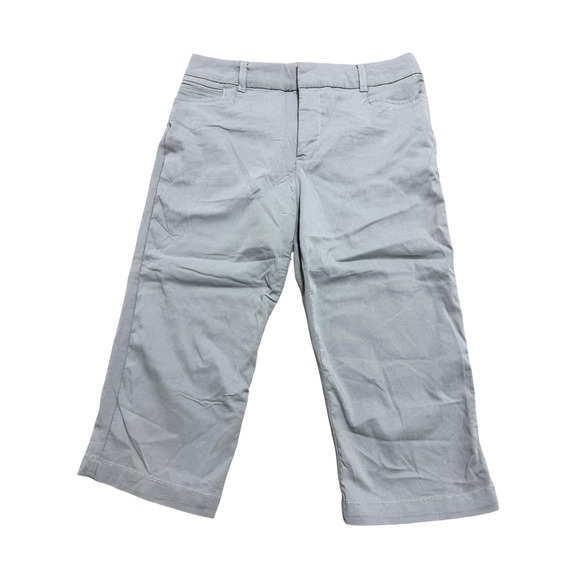 Gloria Vanderbilt Capri Pants Womens 8 Gray Charlene All Around Slimming Stretch - Picture 1 of 8